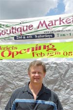 Roger Smith on the site of the new Yarraman Boutique Markets