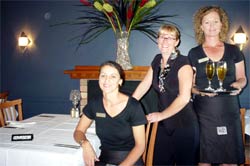 Trish, Sue and Karen at the new-look Explorers Restaurant