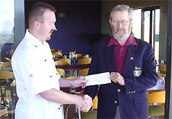 Jason Ford and SBLGA Chairman Noel Strohfeld