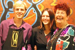 Josh Gadischke, Jade Young and Alison Iszlaub